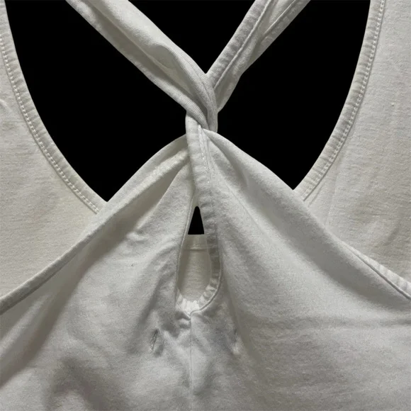 American Eagle Outfitters White Floral Tank Top - Picture 5 of 10